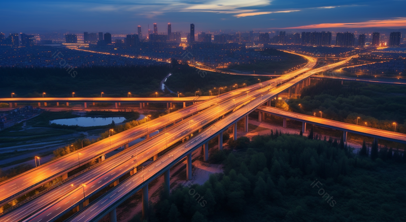 现代交通道路繁华城市夜景全景,高清,摄影图,摄影图片,图片大全,摄影图免费下载